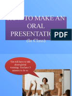 How To Make An Oral Presentation
