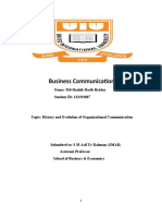 History Evolution of Business Communication