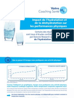 Impact de L'hydratation Et de La Déshydratation Sur Les Performances Physiques