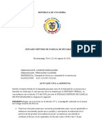 Ejemplo Auto Que Cita A Audiencia Concentrada