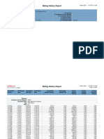 Billing History Report PDF