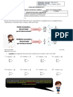 Guia #7 Quinto Básico Raccion Impropia y Número Mixto.