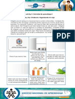 Learning Activity 4 / Actividad de Aprendizaje 4 Evidence: Planning My Trip / Evidencia: Organizando Mi Viaje