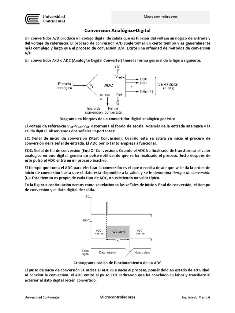 Pic18f2550 - Adc, PDF, Conversor analógico a digital