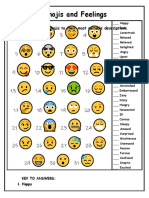 Emojis and Feelings vocabulary  ESL