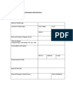 Basic Data Sheet - Format