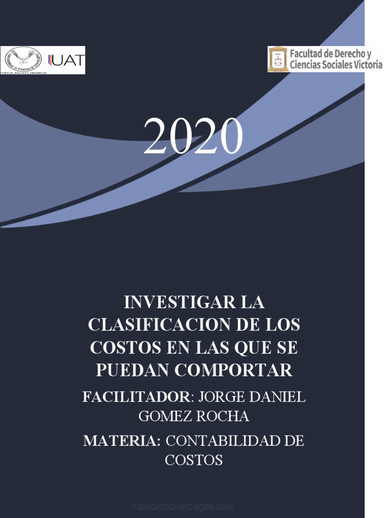 Clasificación de Costos en Contabilidad | PDF | Costo | Salario