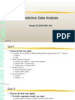 Predictive Data Analysis Model Answer