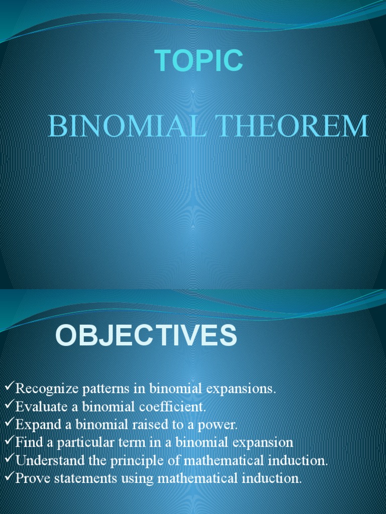 Binomial Theorem and Pascal's Triangle | PDF | Complex Analysis ...