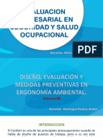 Diseño, Evaluación y Medidas Preventivas en Ergonomía Ambiental