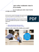 7 preguntas para saber realmente cómo le fue al niño en la escuela