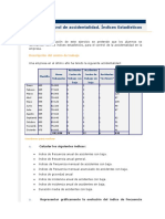 Ejercicio - Control de Accidentalidad. Índices Estadísticos