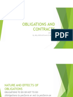 Obligations and Contracts: By: Atty. Wilfred Francis B. Martinez