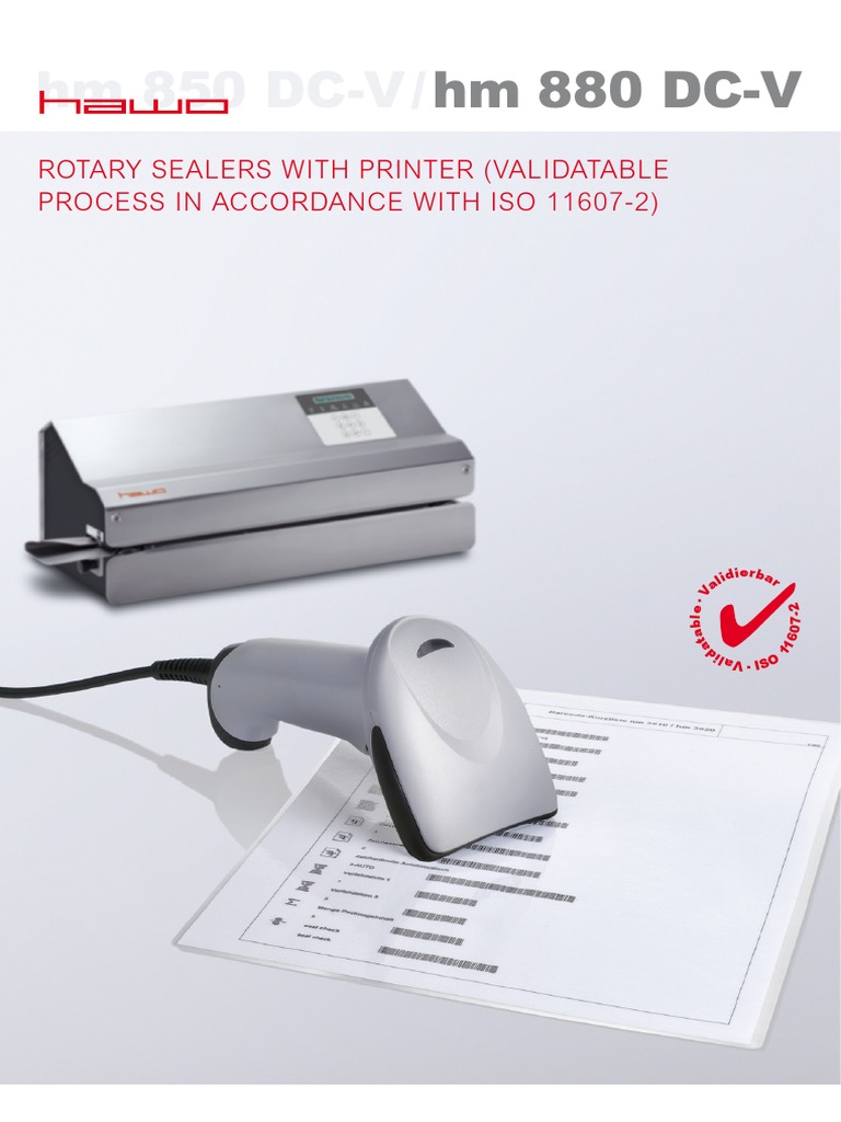 Hawo HM 850 DC V HM 880 DC V Rotary Sealers en PDF Barcode