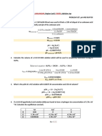 Problem Set For PH and Buffers