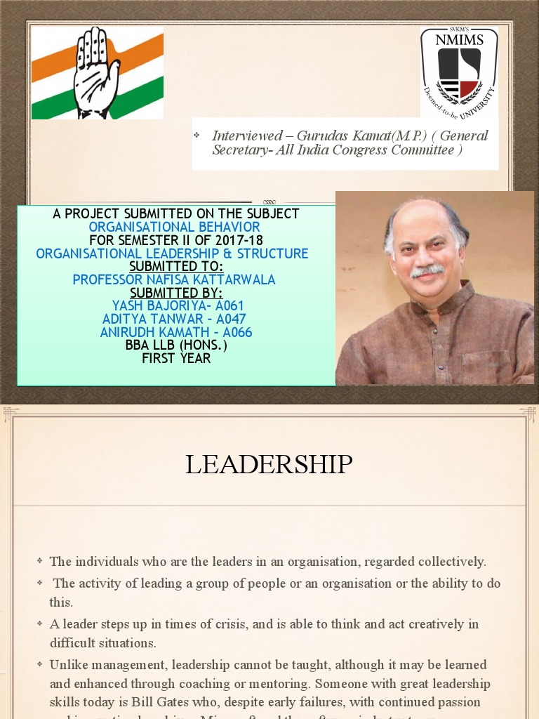 OB PROJECT YASH Final 2 | PDF | Indian National Congress | Liberalism