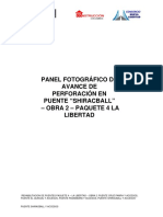 Panel Fotografico Perforaciones - Puente Shiracball PDF