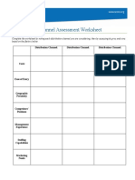 Distribution Channel Assessment Worksheet