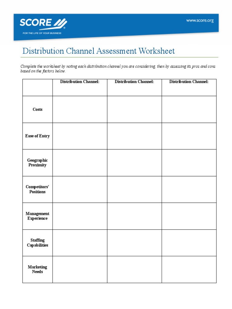 Distribution Channel Assessment Guide | PDF