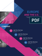 Blue Pink Big Color Europe and America Fan PPT Templates