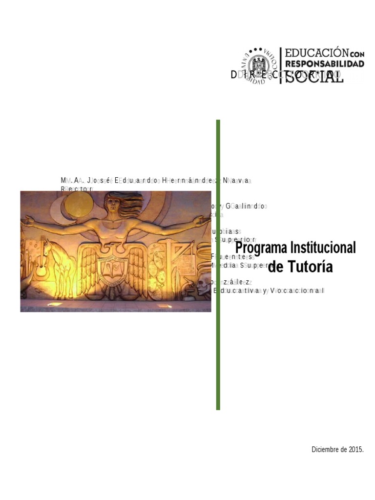 Programa Tutoria Oficial | PDF | Maestros | Salón de clases