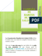 Hábitos saludables OMS