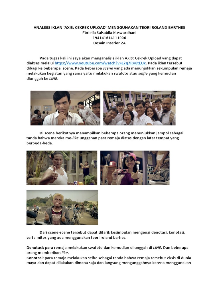 Analisis Semiotika Iklan Axis Pdf
