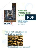 Personal Professional Development: Stephen Downes National Research Council Canada April 2, 2009