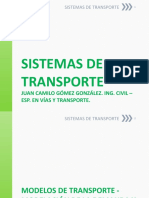 MODELOS DE TRANSPORTE - MODELACI+ôN DE LA DEMANDA Y SOFTWARE DE TRANSPORTE
