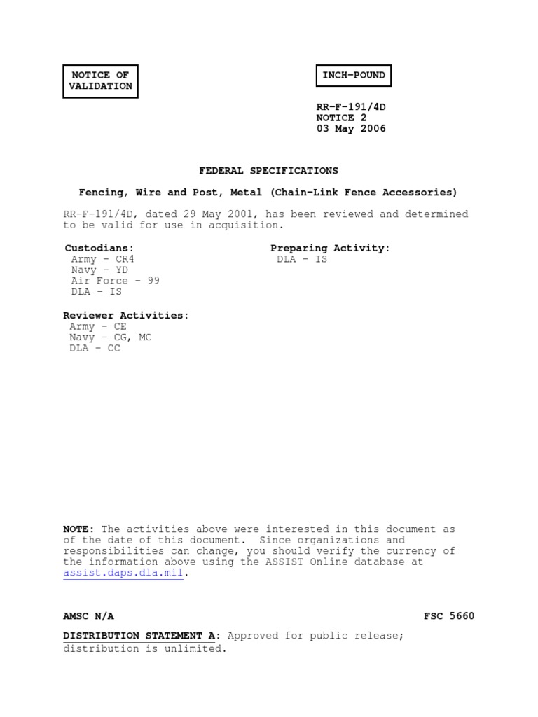 Fence Specs - ASTM | PDF | Wire | Steel