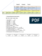 Sense Verbs Grammar Drills - 83202