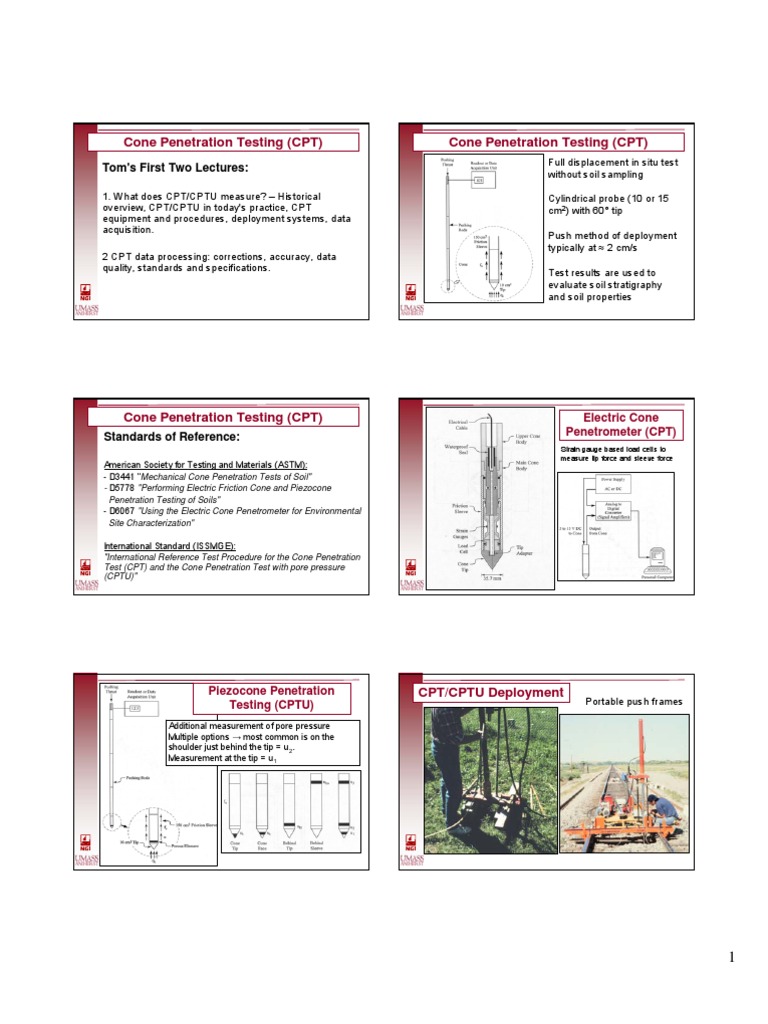 Cone Penetration Testing Overview | PDF | Materials | Applied And ...