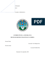 Contribución de La Auditoria en El Proceso de La Estructuración de Una Empresa - Grupo 23