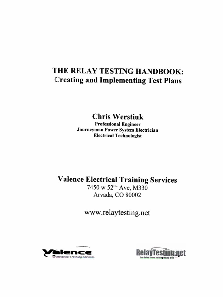 5 PDFsam The Relay Testing Handbook Cap 4 | PDF