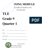 Learning Module: TLE Grade 9 Quarter 1