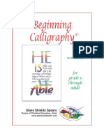 Beginning Calligraphy: A Workbook For Grade 5 Through Adult