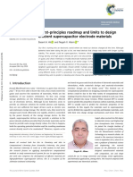 Perspective: A First-Principles Roadmap and Limits To Design e Cient Supercapacitor Electrode Materials