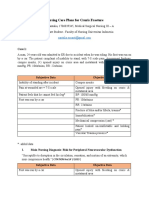 Nursing Care Plans For Cruris Fracture: Case 1