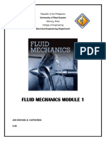 Fluid Mechanics Module 1: University of Rizal System