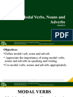 Modal Verbs, Nouns and Adverbs - Grade 8