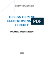 Design of Zinc Electrowinning Circuit