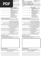 I. Modified True or False (5 Points) I. Modified True or False (5 Points)