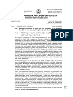 Dr. B.R. Ambedkar Open University: Student Services Branch