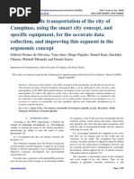 Study of public transportation of the city of Campinas, using the smart city concept, and specific equipment, for the accurate data collection, and improving this segment in the ergonomic concept