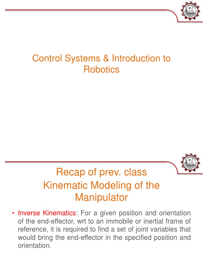 Robotics: Rotation & Transformation Matrices | PDF | Rotation ...