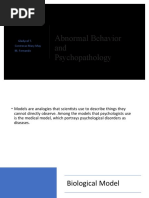 Abnormal Behavior and Psychopathology