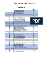 ENTREGA DE PAQUETES Horario Lunes 17 1°A