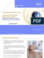 Income Tax (IT) Proof Submission 2010-'11: IBM HR Management System