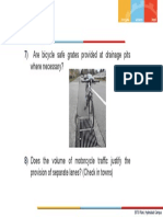 Contd.: Are Bicycle Safe Grates Provided at Drainage Pits Where Necessary?