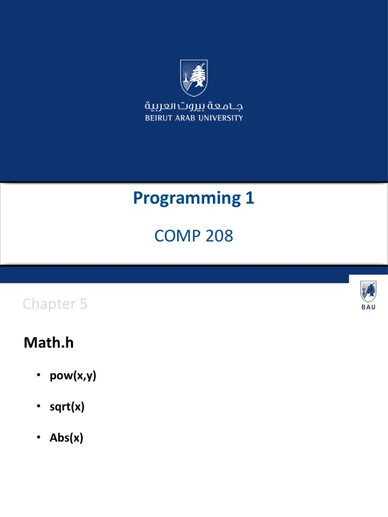 Programming 1: COMP 208 | PDF | Computers